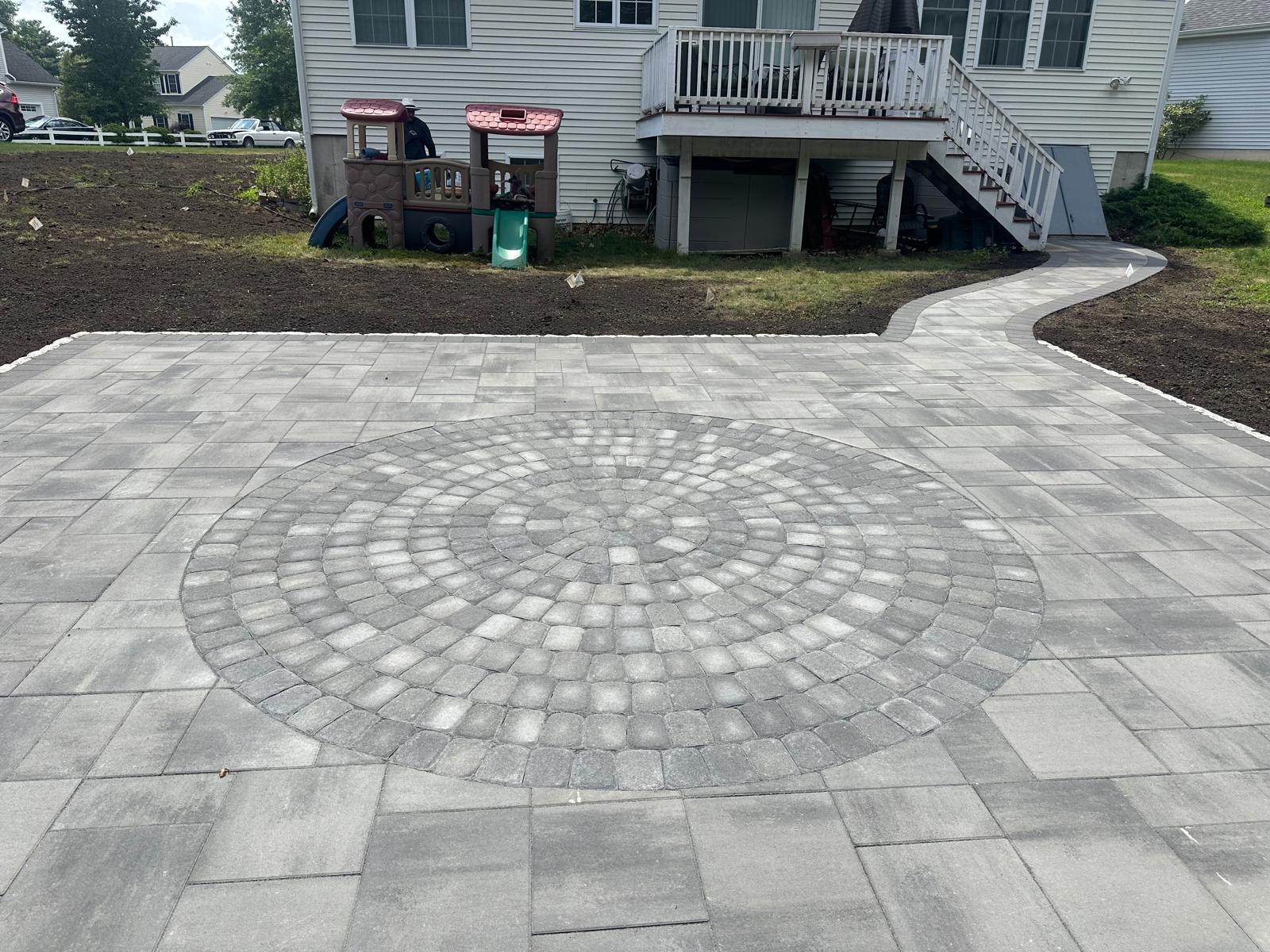 Circular patio detail